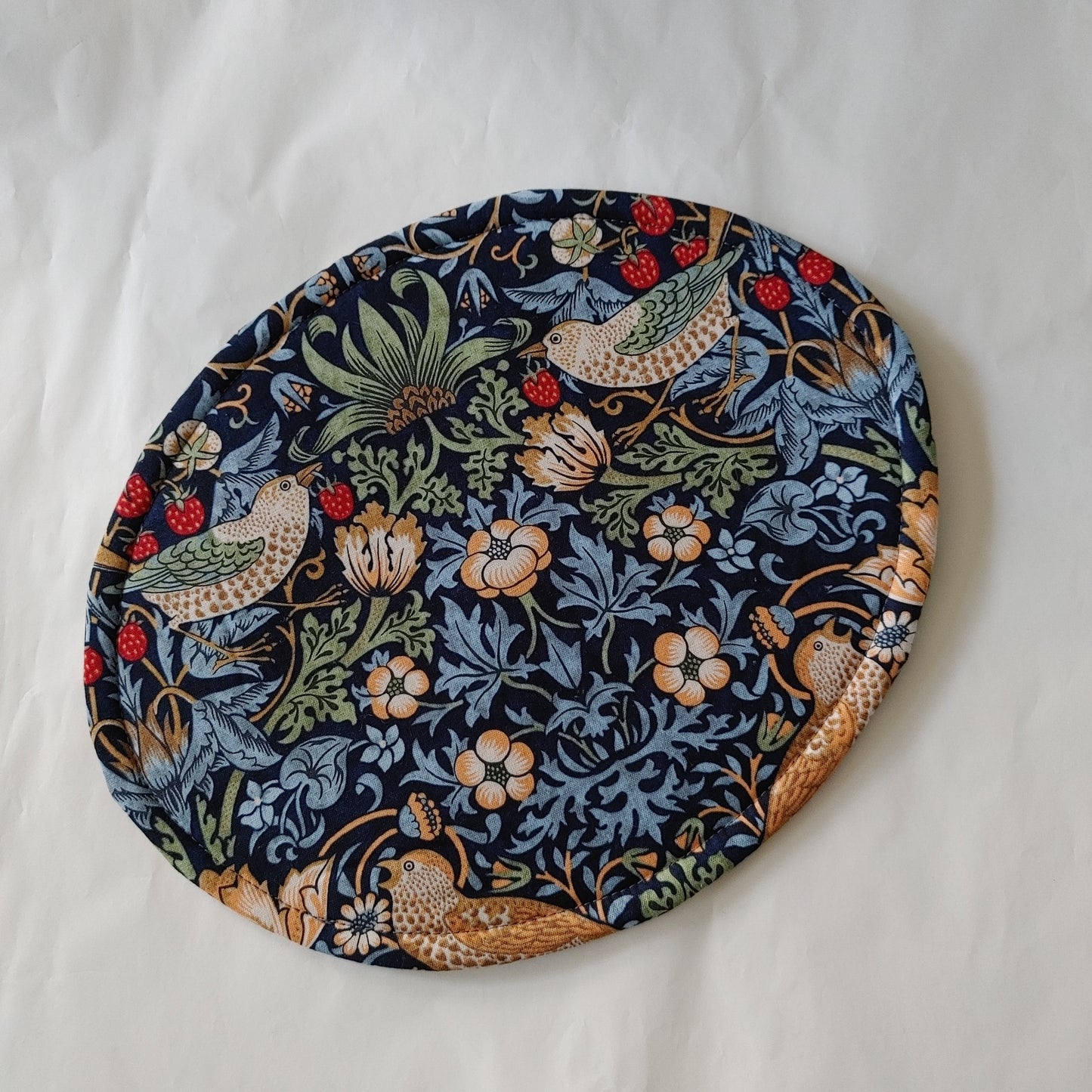 Tea Cosy in Strawberry Thief Navy by William Morris- Smaller