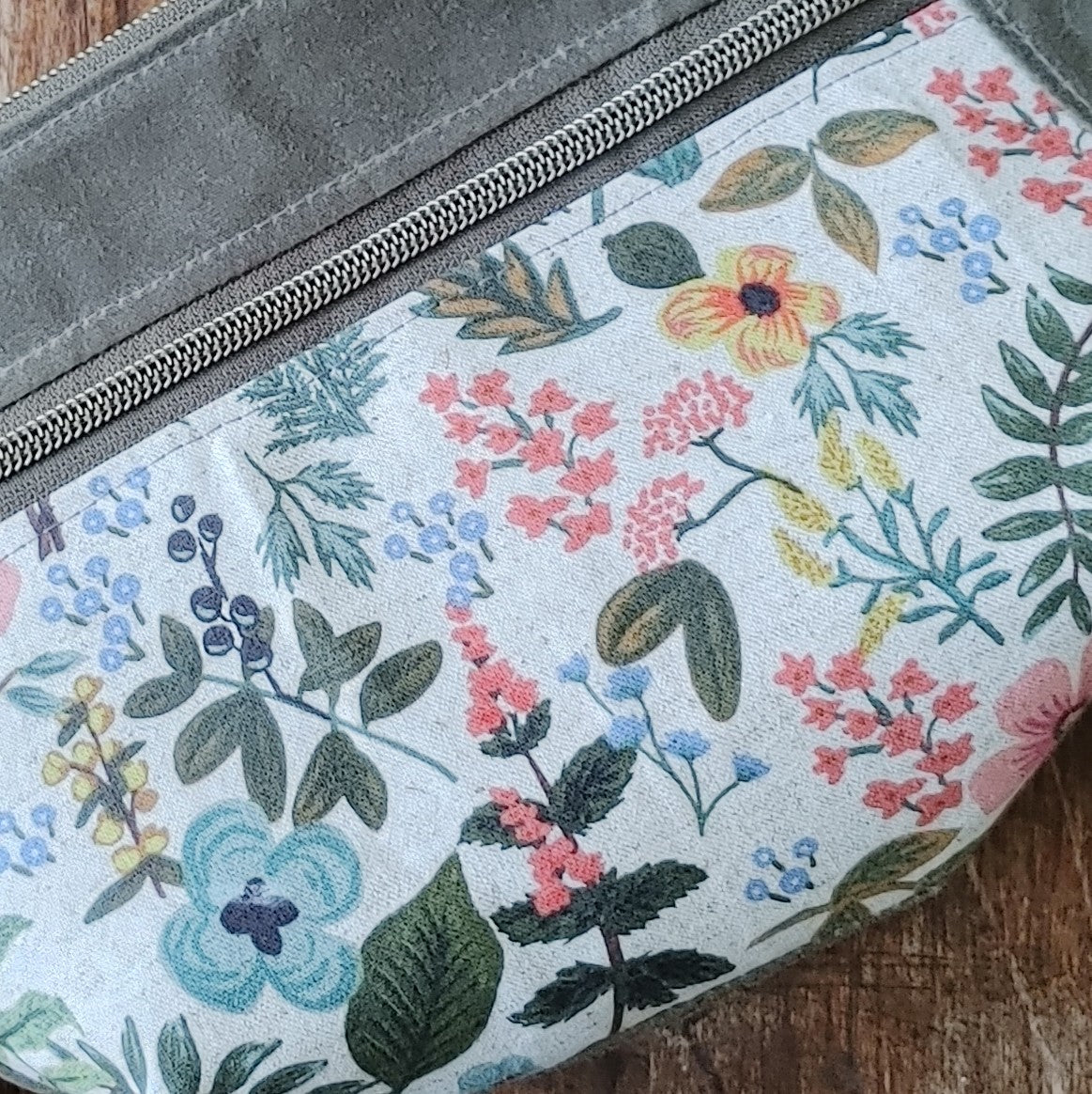 Belt Bag / Hip Pack Large Capacity in Waxed Canvas and Print