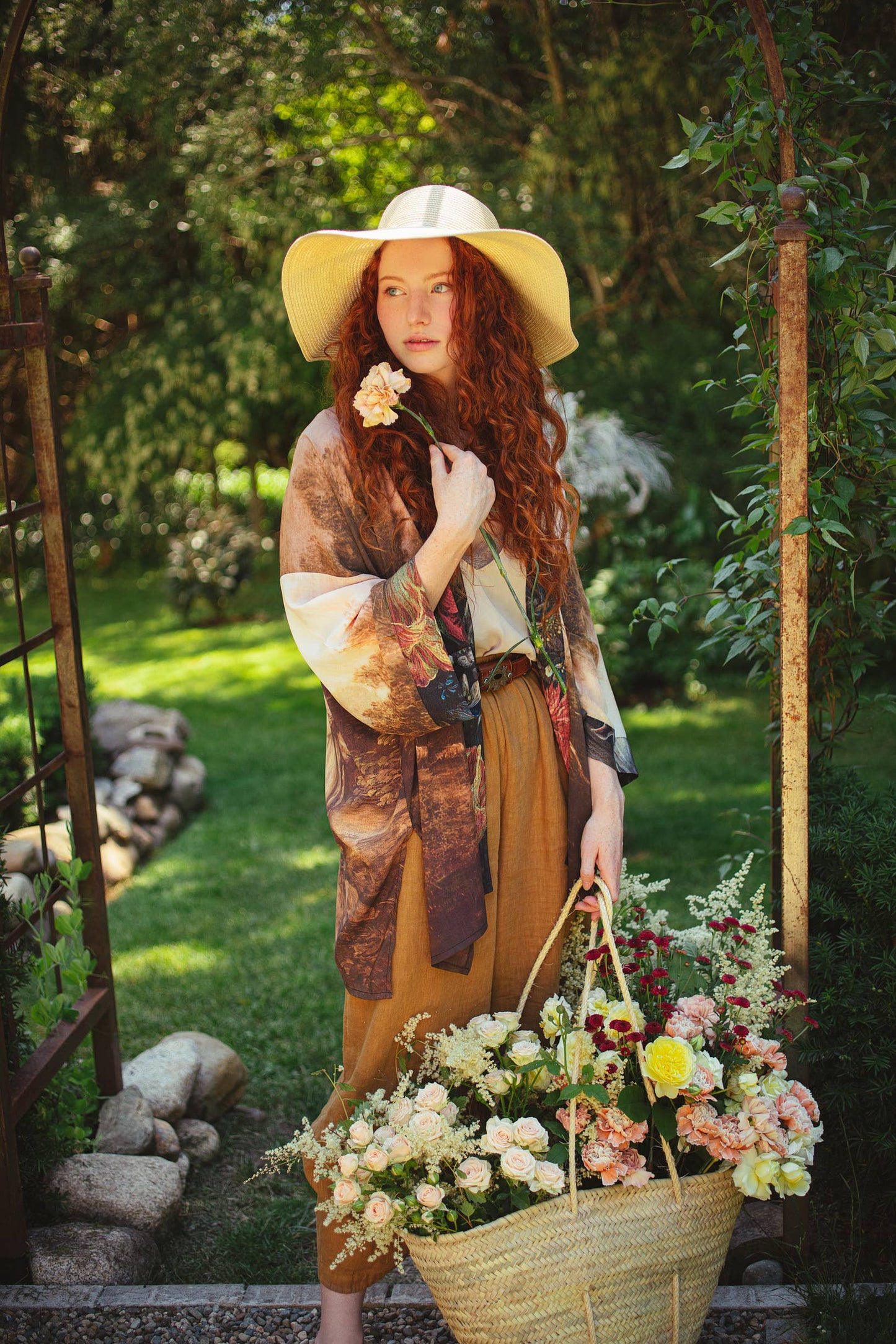 The Artist Bamboo Mid-length Kimono Cardigan