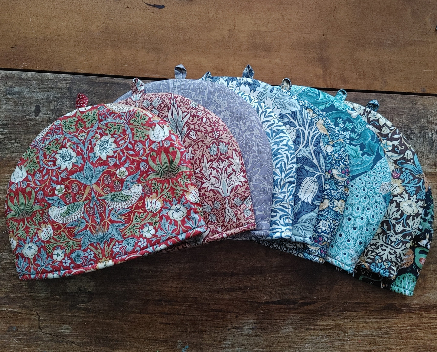 Tea Cosy in Strawberry Thief Navy by William Morris- Smaller