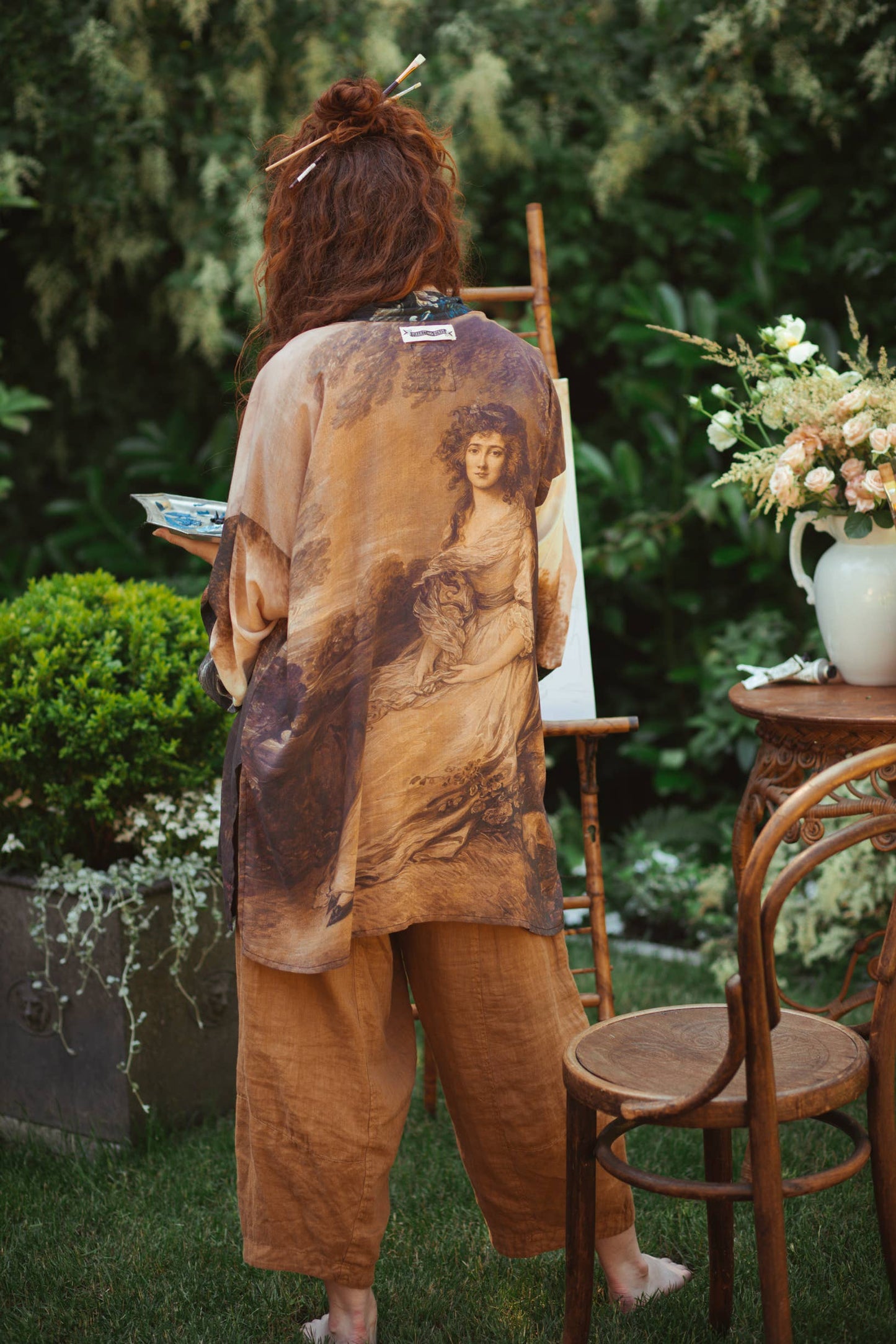 The Artist Bamboo Mid-length Kimono Cardigan