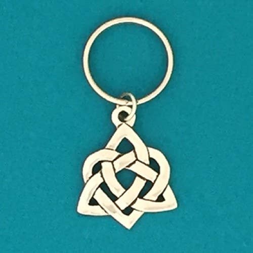 Pewter Keychain- Celtic Heart