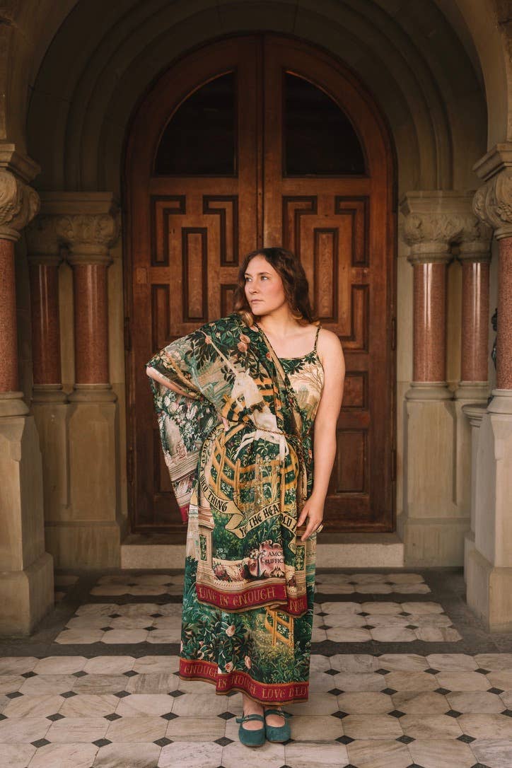 Pre-order- Wildheart Bohemian Scarf w/ Florals, Unicorn & Castle Print scarves