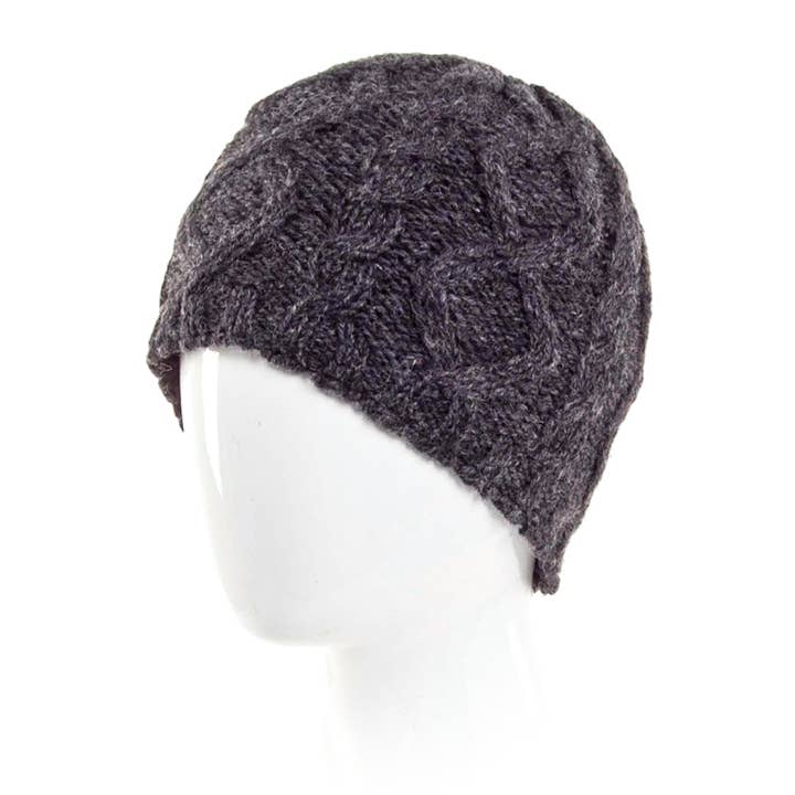Pierce Beanie Hat – Classic Cable Knit Style: Woodland