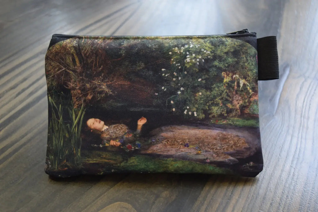 Ophelia - John Everett Millais - lined twill pencil case 