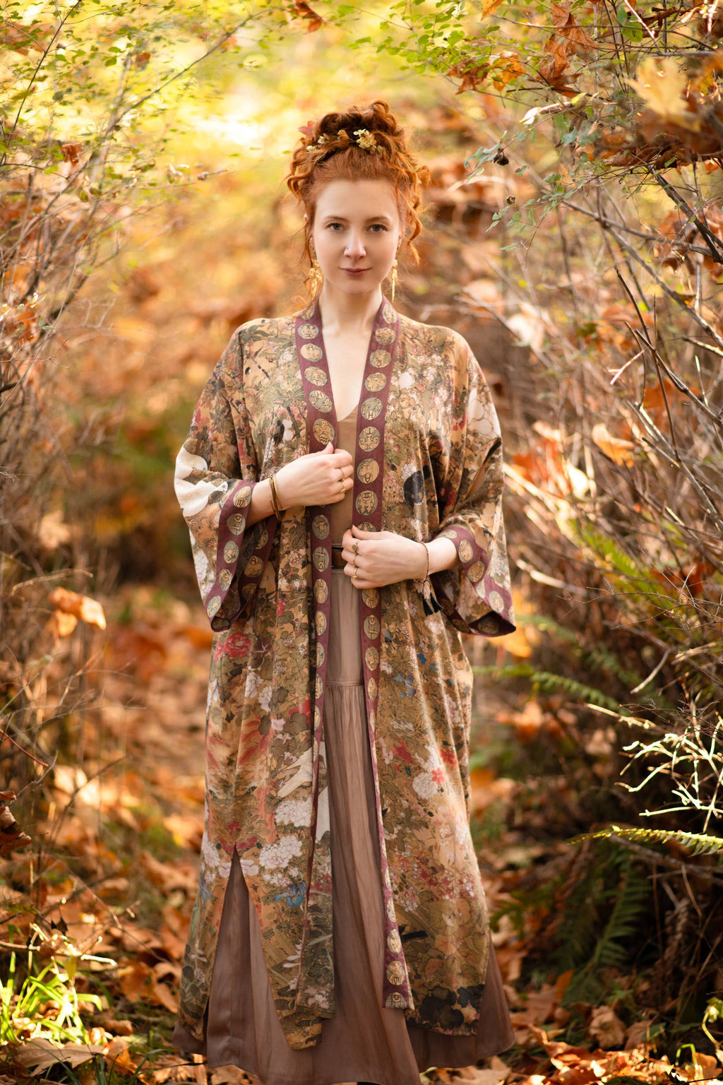 Market of Stars Duster- Dream Weaver Opera Duster Robe with Zodiac Signs