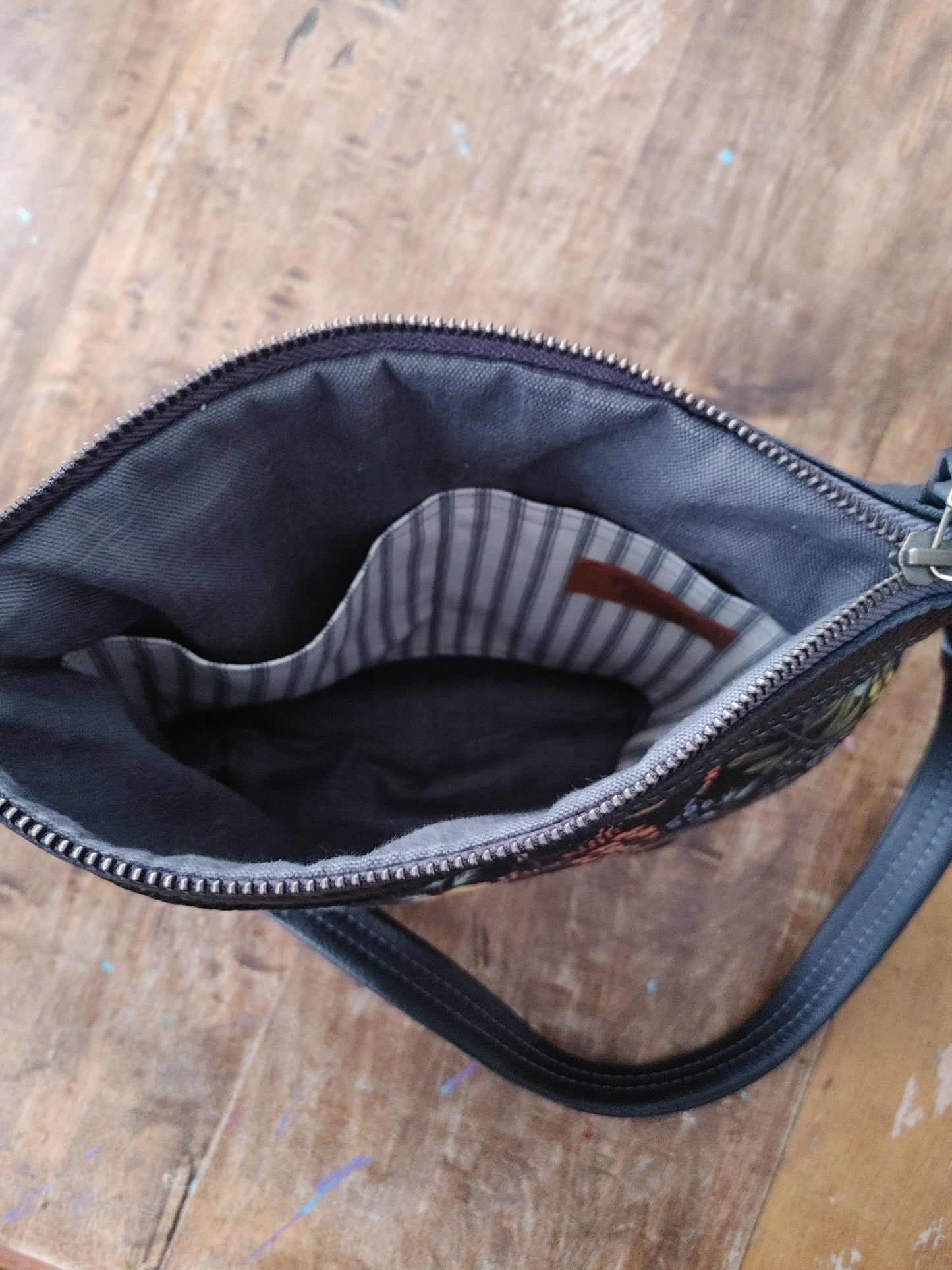 Acorn Bag in Black Leather-Custom Order