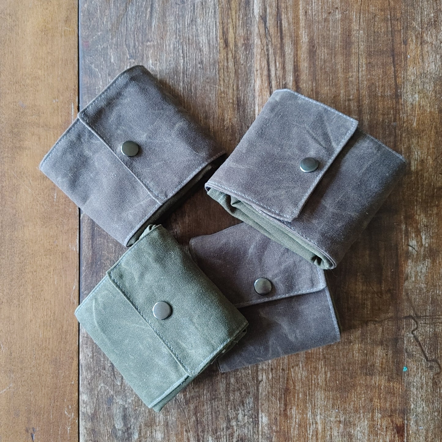 Deluxe Foraging Pouch in Leather and Waxed Canvas