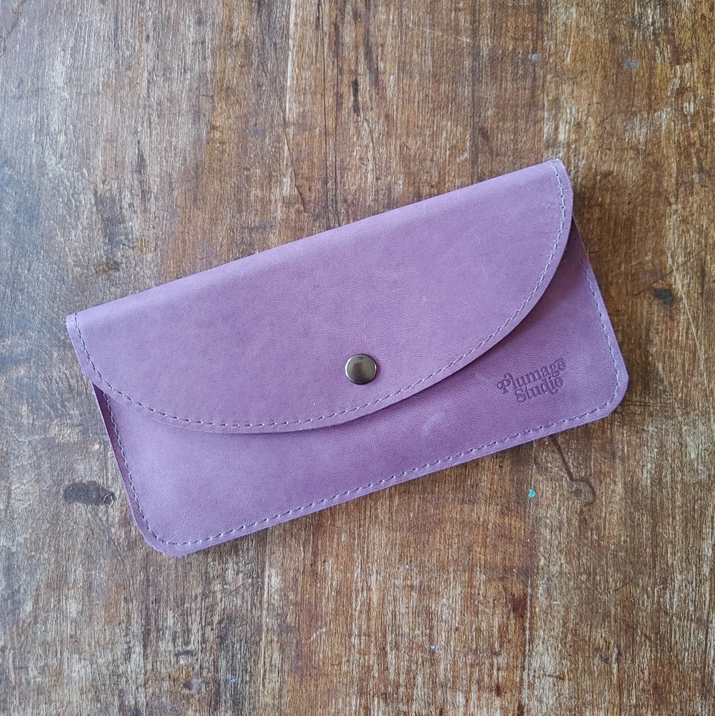 Leather Clutch Wallet. Handmade in Canada