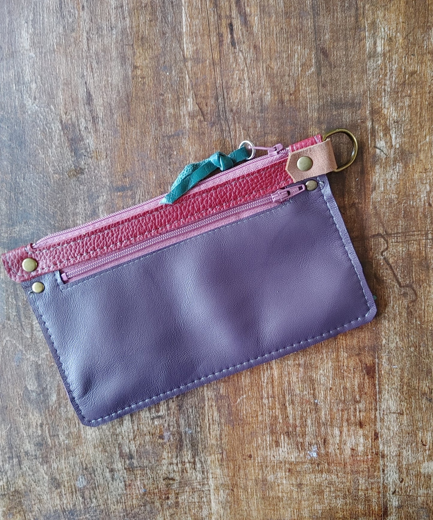 Leather Pouch Wallet. Handmade in Canada