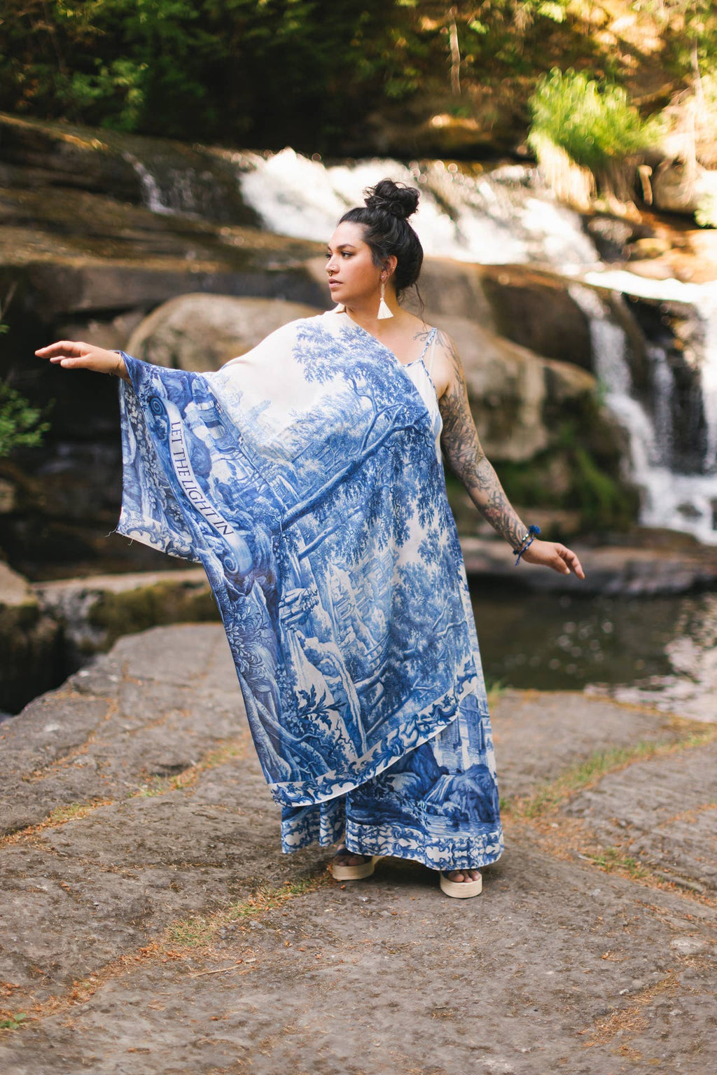 Market of Stars Scarf- Let The Light In Bohemian Bamboo Scarf