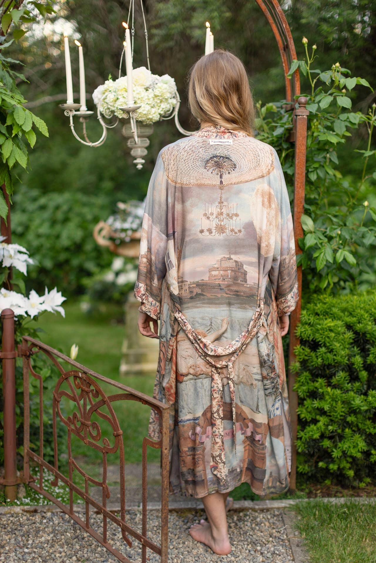 Imaginarium Opera Duster Kimono Robe w/ Moon, Dreamer