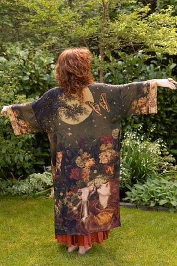 The Messenger Opera Duster Robe with Joan of Arc & Florals