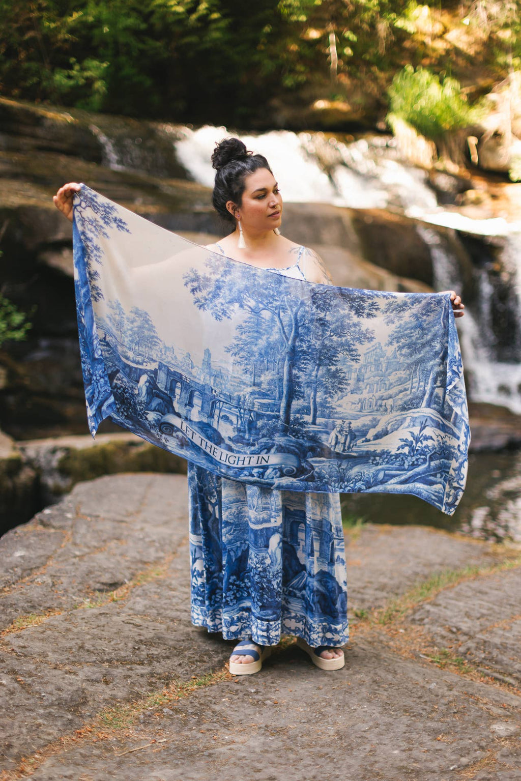 Market of Stars Scarf- Let The Light In Bohemian Bamboo Scarf