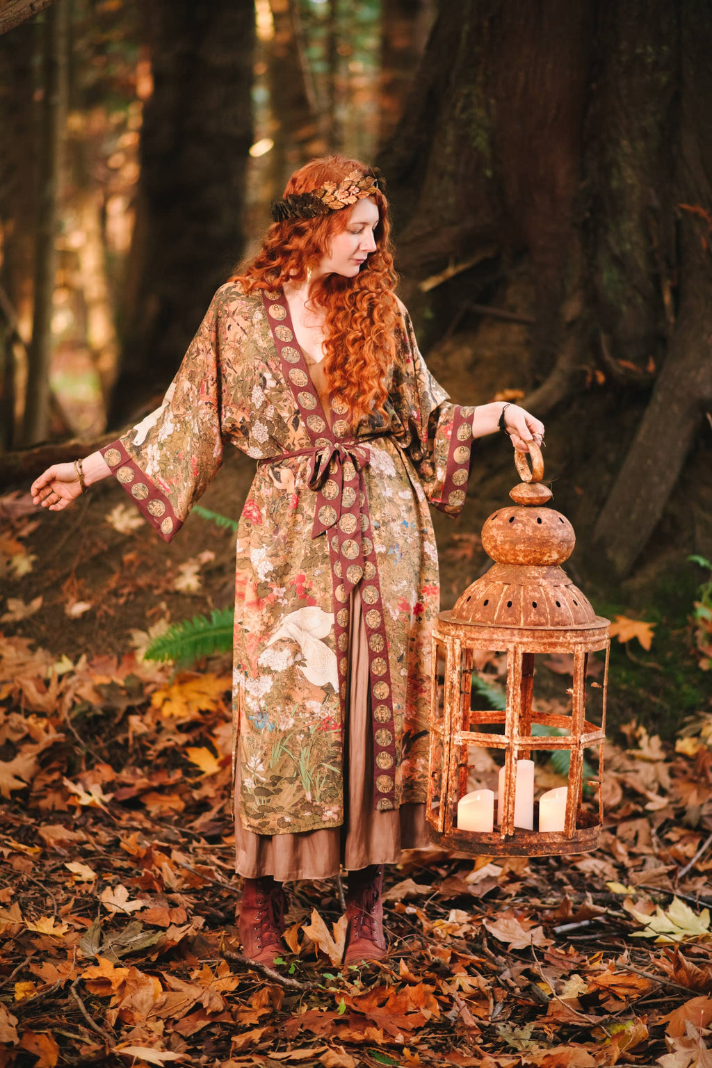 Market of Stars Duster- Dream Weaver Opera Duster Robe with Zodiac Signs
