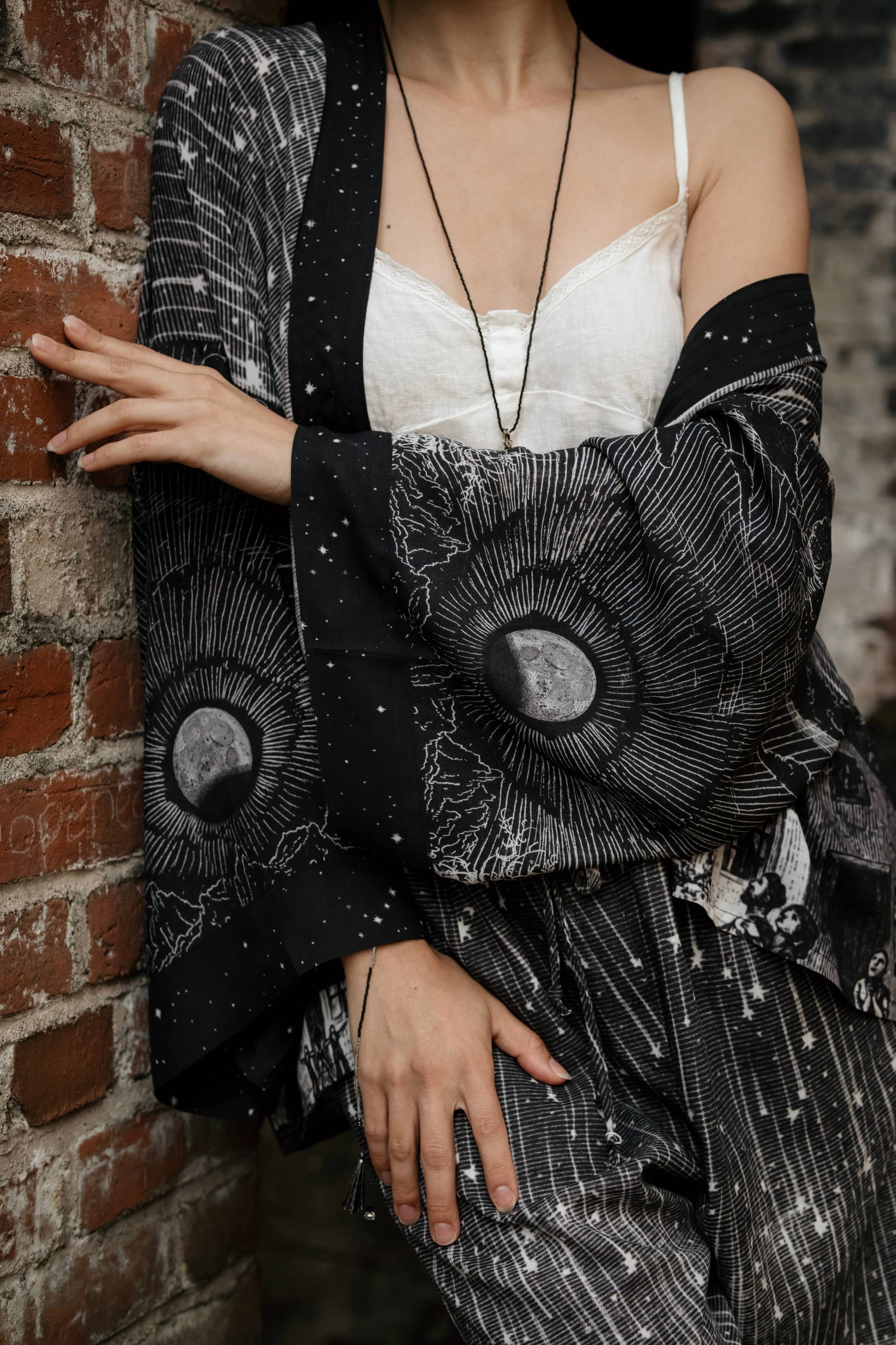 Stargazer Pixie Duster Cropped Kimono w/ Falling Stars
