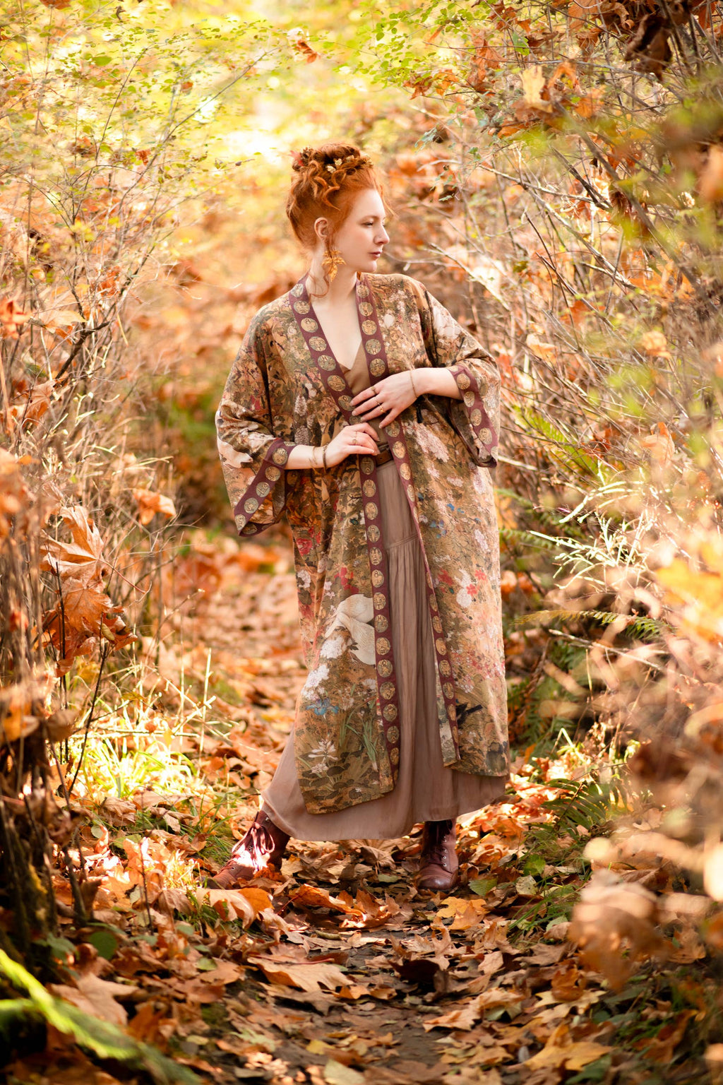 Market of Stars Duster- Dream Weaver Opera Duster Robe with Zodiac Signs