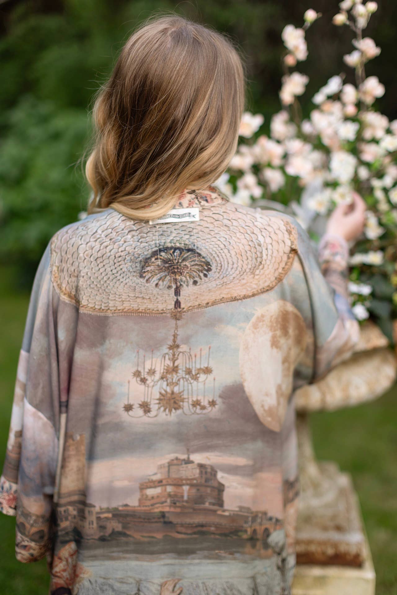 Imaginarium Opera Duster Kimono Robe w/ Moon, Dreamer