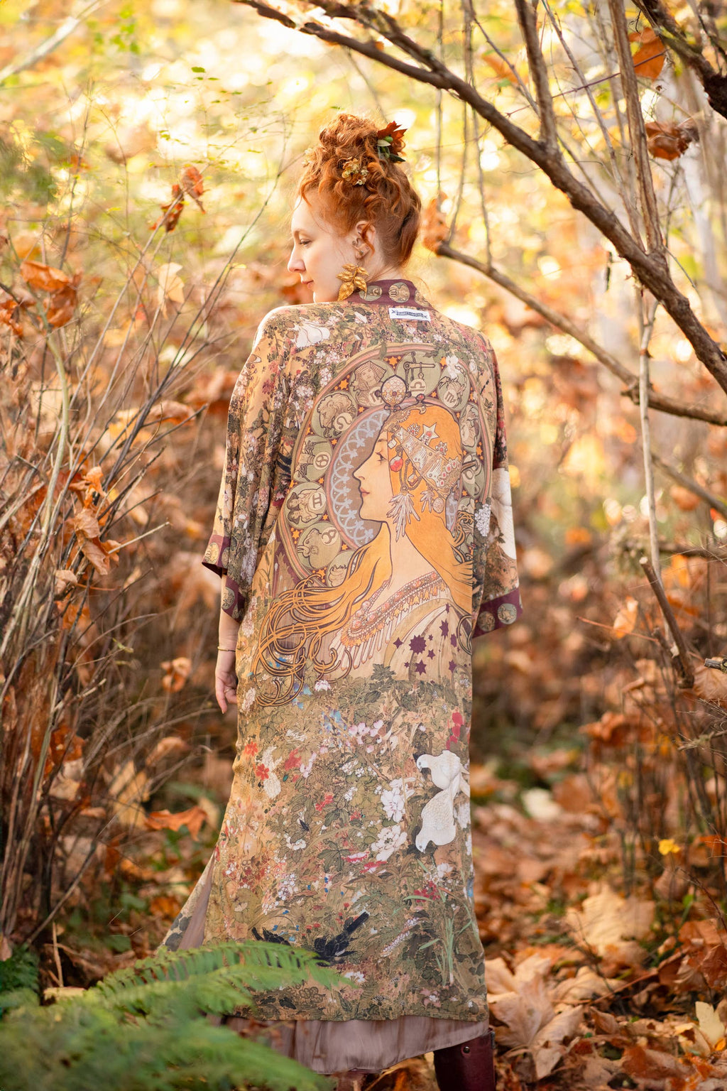 Market of Stars Duster- Dream Weaver Opera Duster Robe with Zodiac Signs