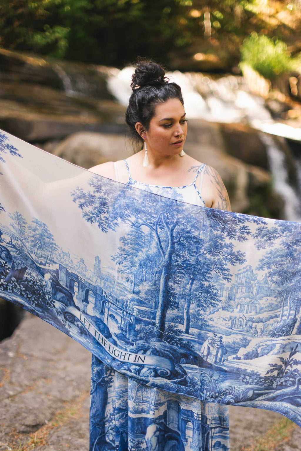 Market of Stars Scarf- Let The Light In Bohemian Bamboo Scarf