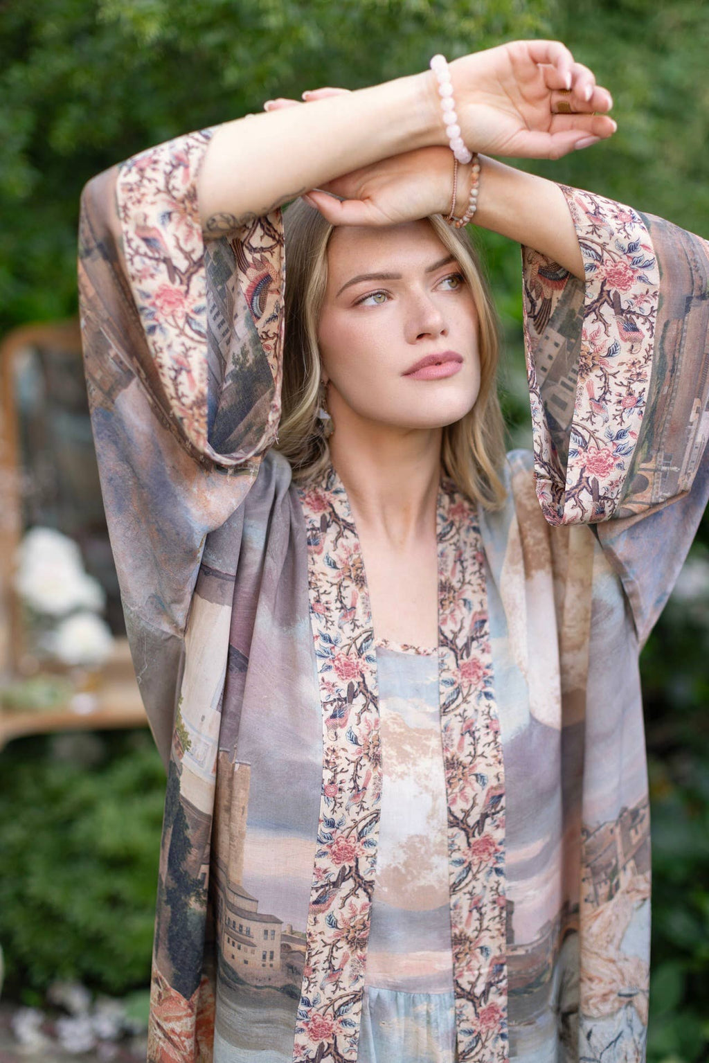 Imaginarium Opera Duster Kimono Robe w/ Moon, Dreamer