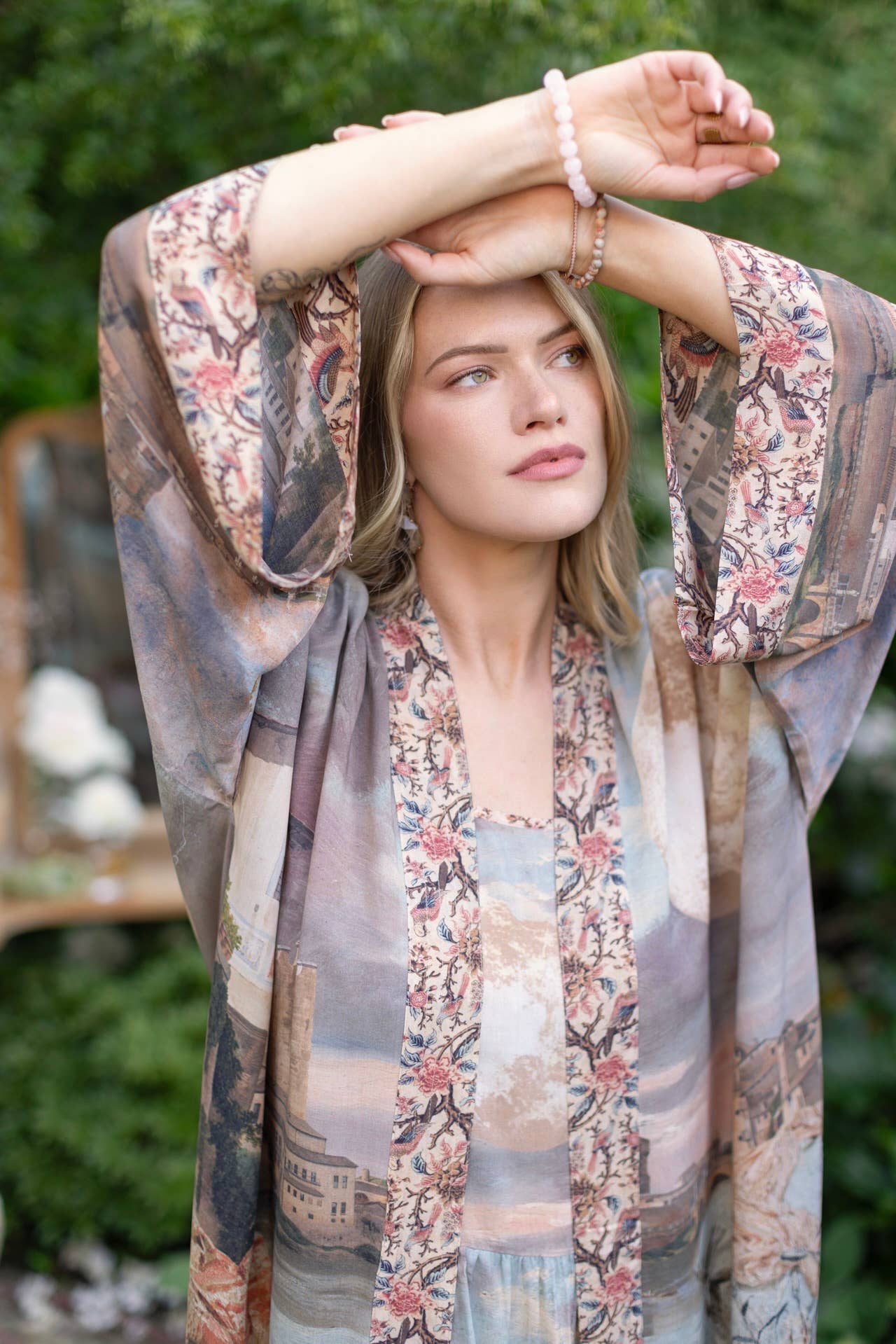 Imaginarium Opera Duster Kimono Robe w/ Moon, Dreamer