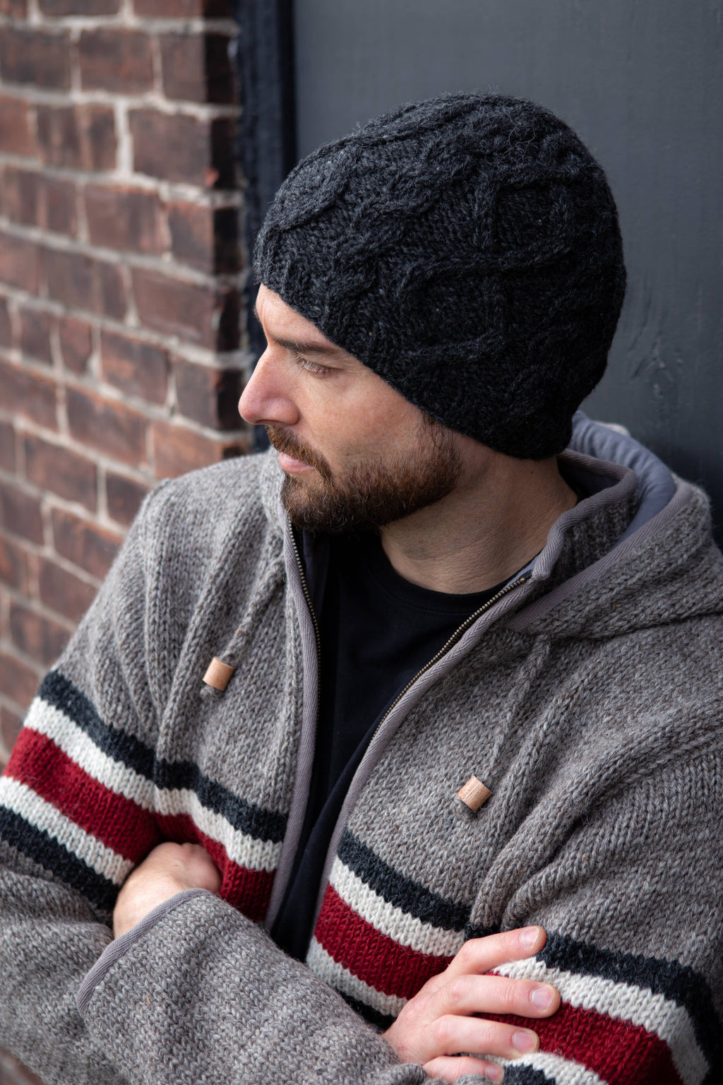Pierce Beanie Hat – Classic Cable Knit Style: Woodland