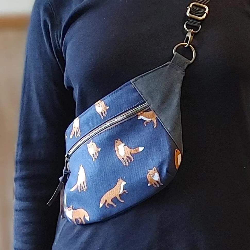 A Belt Bag / Hip Pack Large Capacity in Tan Leather