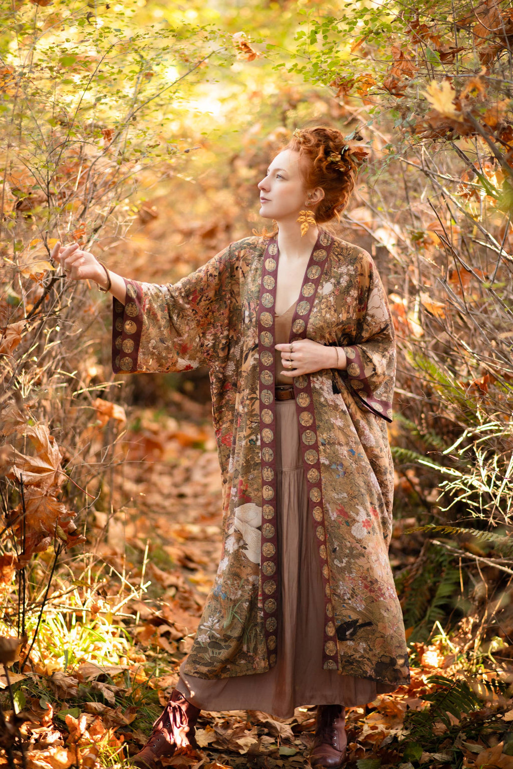 Market of Stars Duster- Dream Weaver Opera Duster Robe with Zodiac Signs