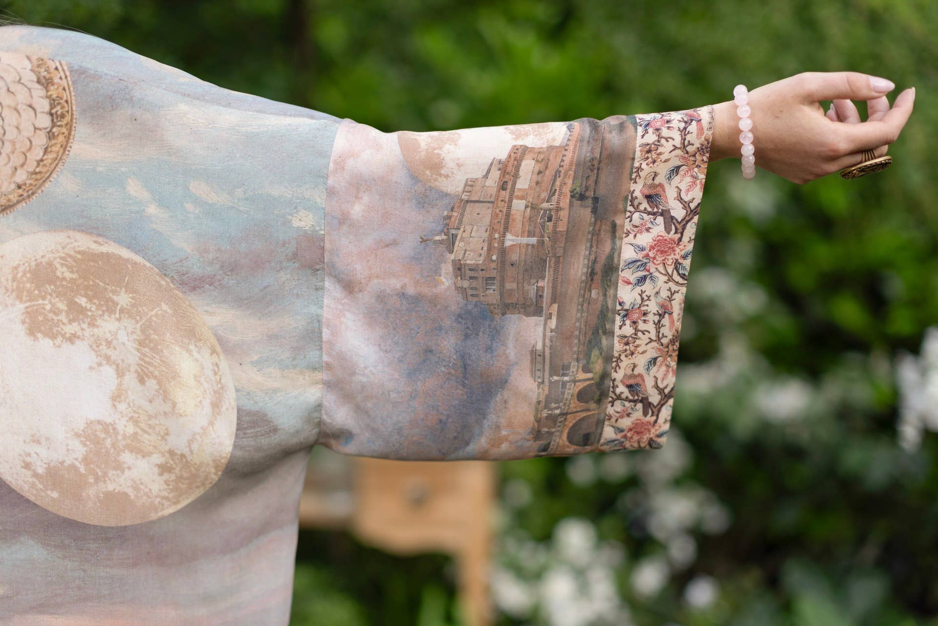 Imaginarium Opera Duster Kimono Robe w/ Moon, Dreamer