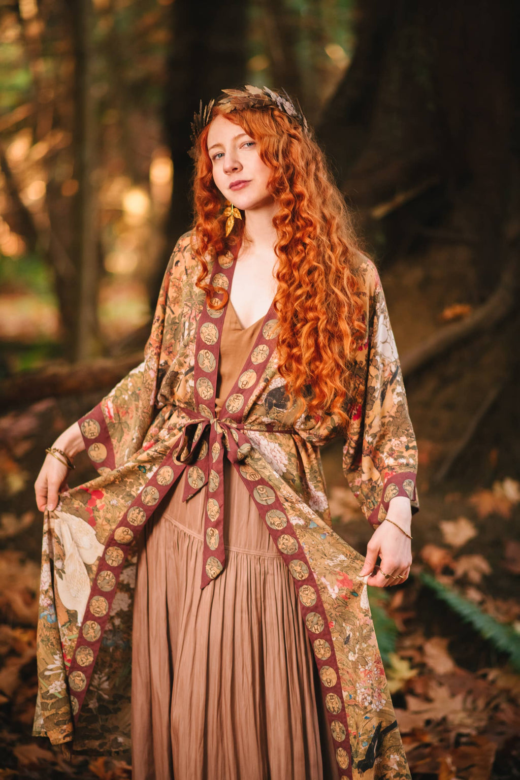 Market of Stars Duster- Dream Weaver Opera Duster Robe with Zodiac Signs
