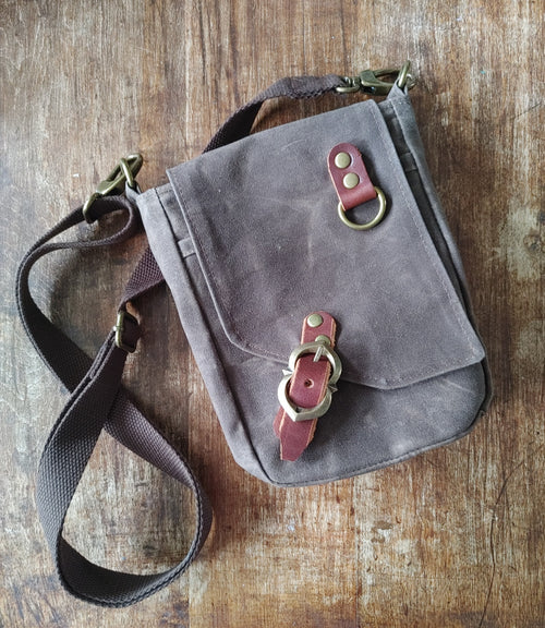 A Ranger Scout Satchel in Waxed Canvas