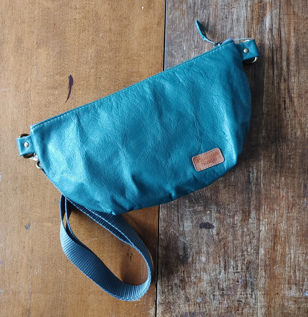 A Belt Bag / Hip Pack Large Capacity in Tan Leather