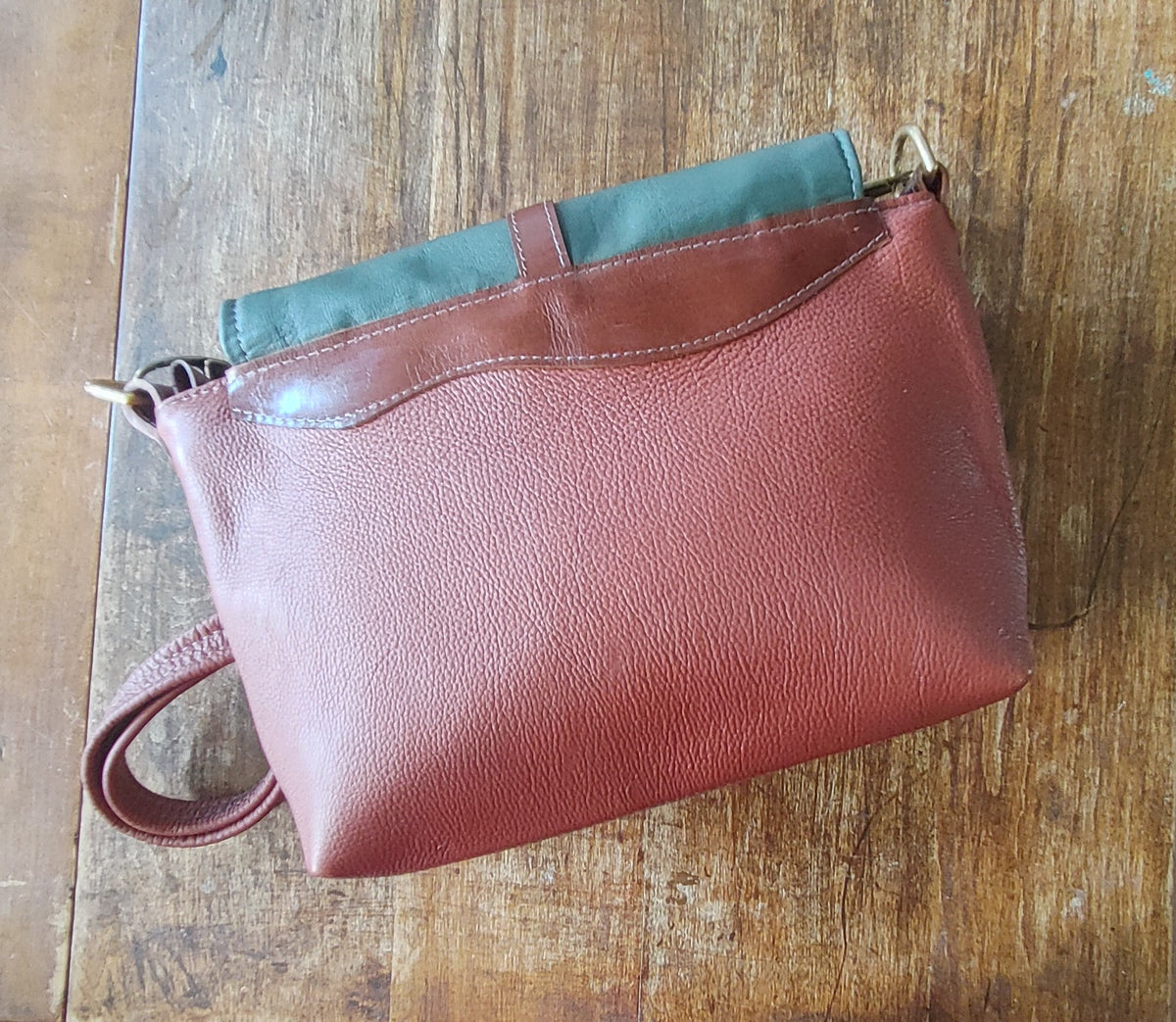 Leather Avalon Satchel with Celtic Embossed Design