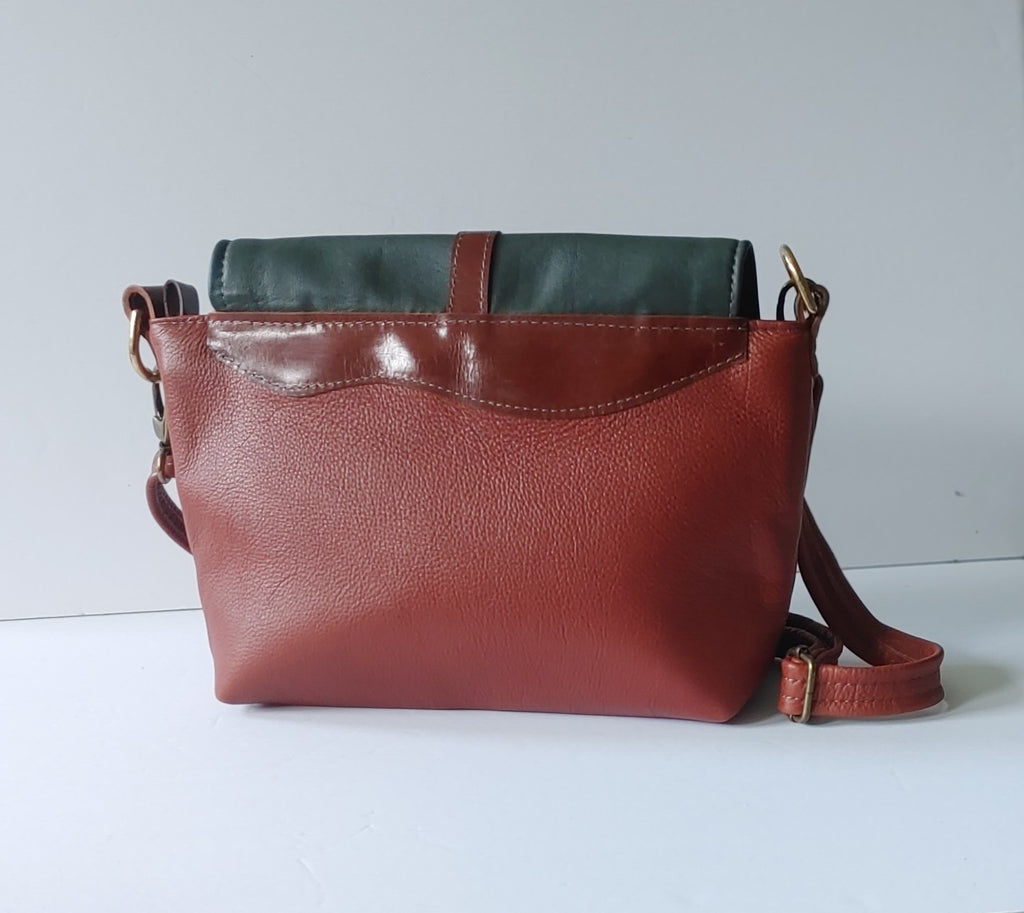 Leather Avalon Satchel with Celtic Embossed Design