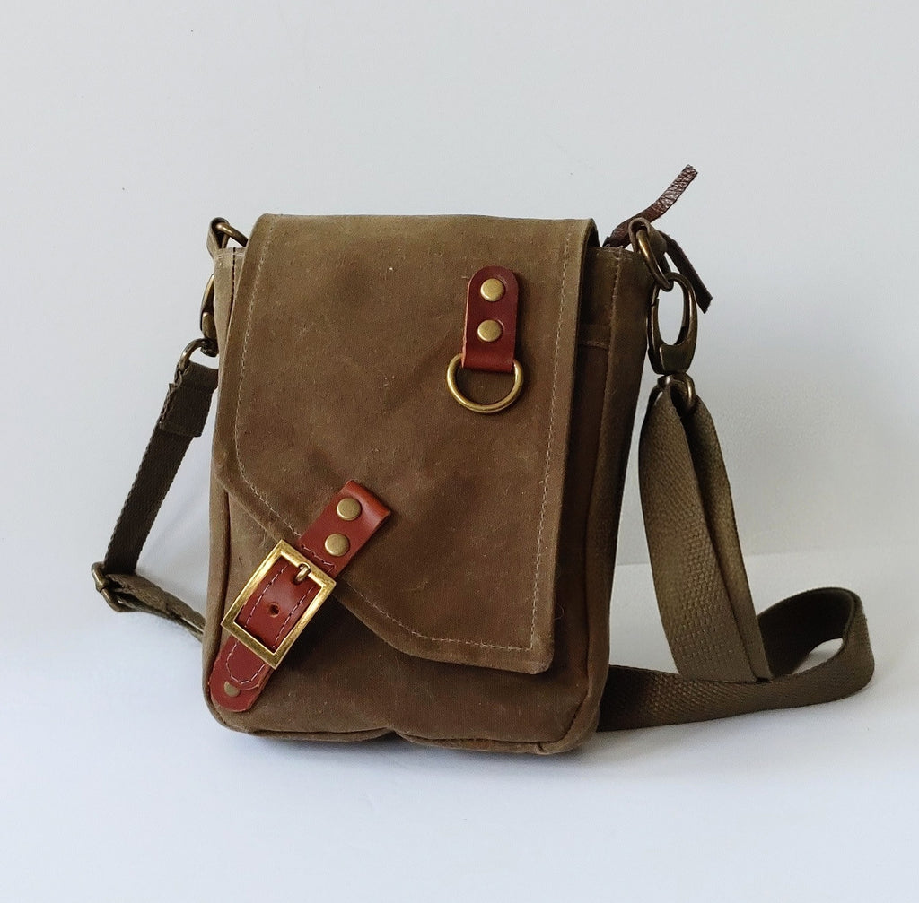 A Ranger Scout Satchel in Waxed Canvas