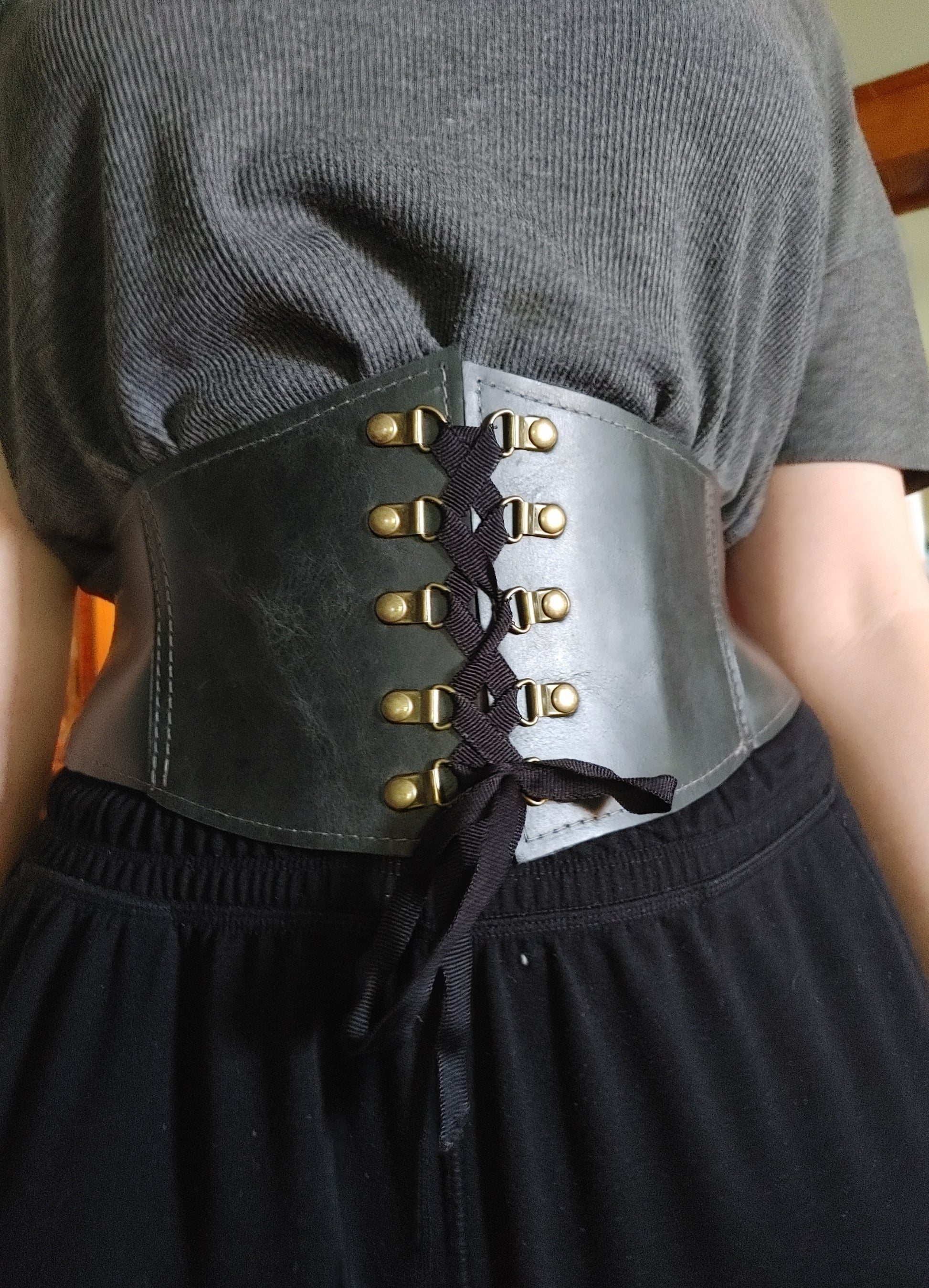 Curvy Leather Corset Belt