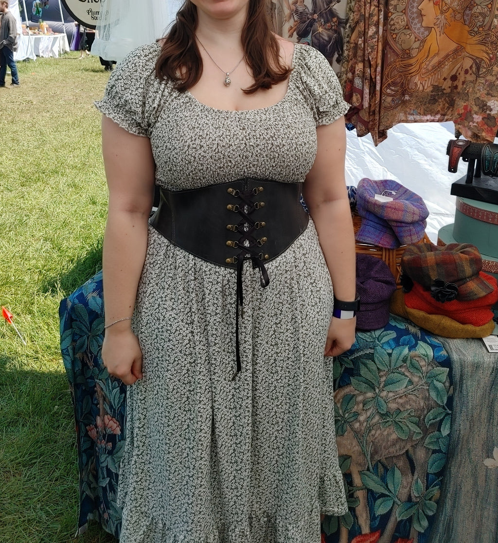 Curvy Leather Corset Belt