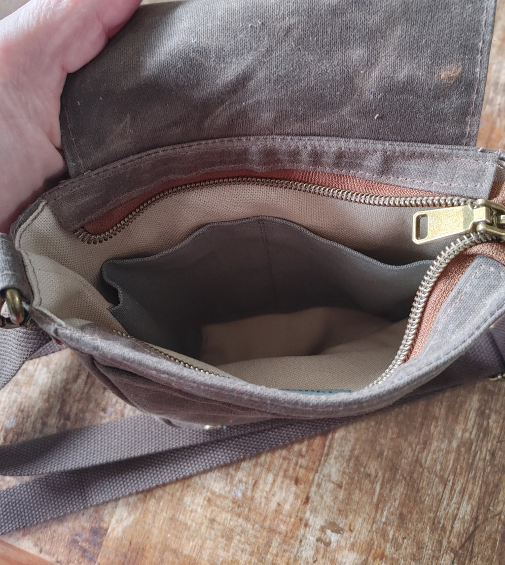 A Ranger Scout Satchel in Waxed Canvas