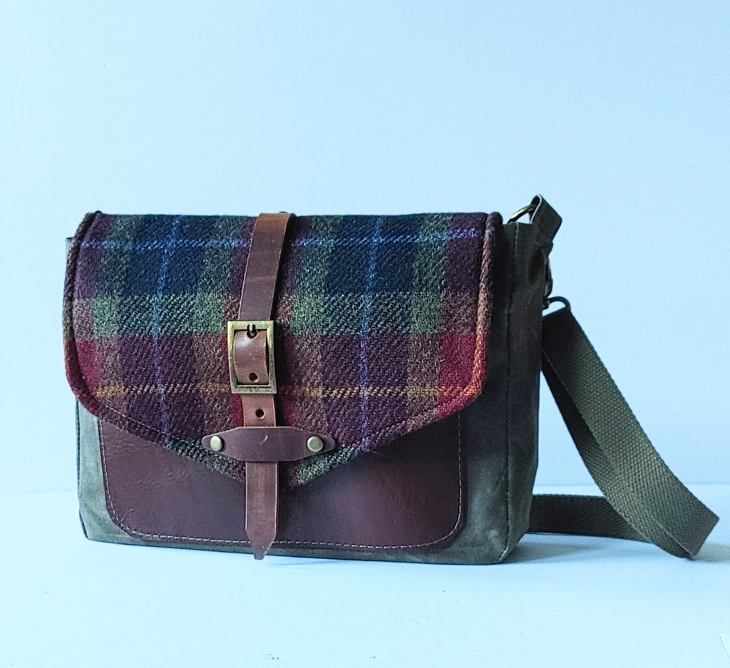 Avalon Satchel with Harris Tweed Flap