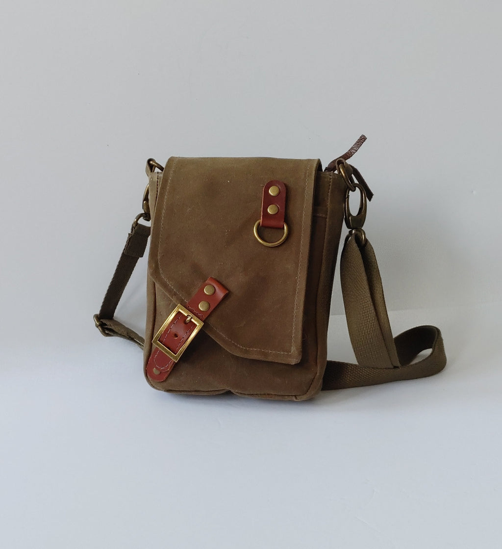 A Ranger Scout Satchel in Waxed Canvas