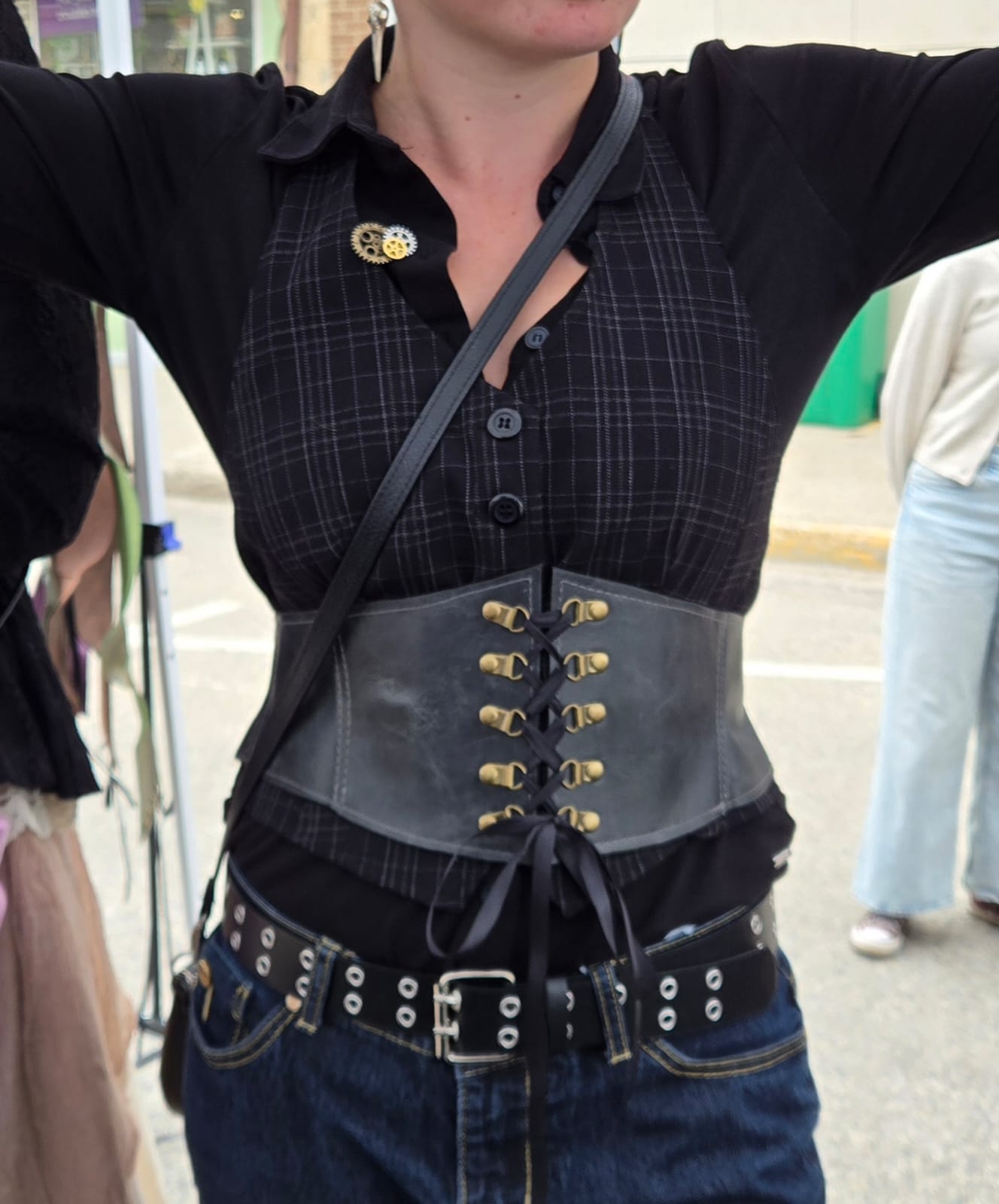 Curvy Leather Corset Belt