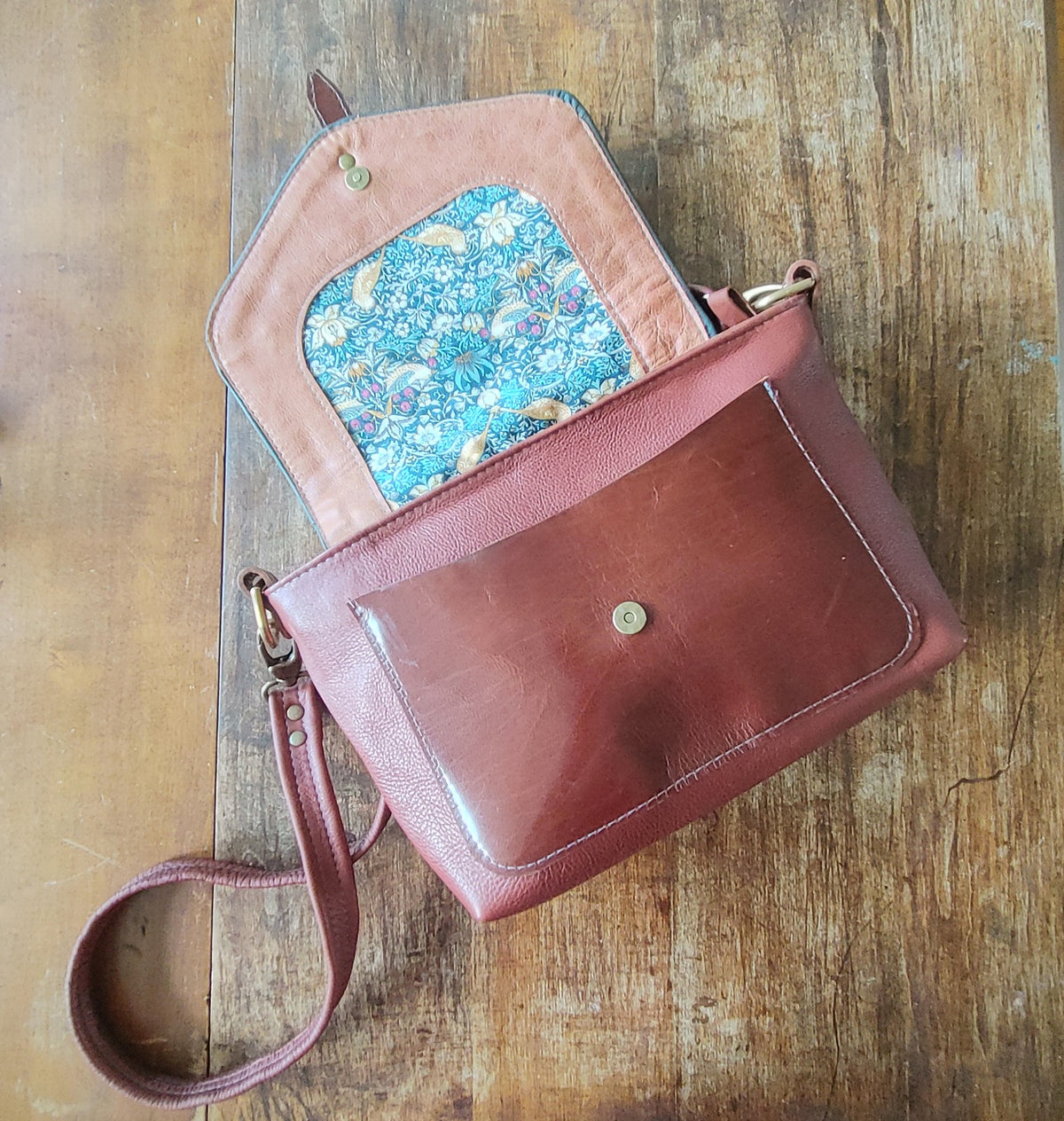 Leather Avalon Satchel with Celtic Embossed Design