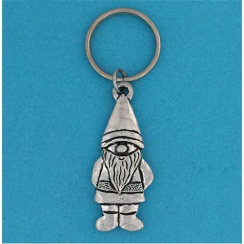 Pewter Keychain- Gnome